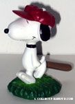 Snoopy playing baseball Figurine
