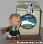 Linus & Snoopy with Washing Machine Figurine