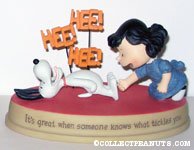 Lucy Tickling Snoopy Figurine
