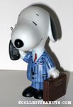 Snoopy in business suit holding phone 'Business Beagle' Figurine