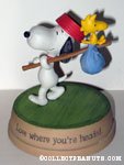 Snoopy & Woodstock with hobo pack 'Love Where You're Headed' Figurine