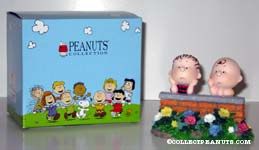 Linus and Charlie Brown Leaning on wall