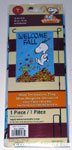 Snoopy & Woodstock jumping into leaves 'Welcome Fall' Flag