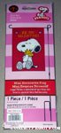 Snoopy hugging Woodstock 'Be My Valentine' Mini Flag