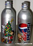 Peanuts gang decorating Christmas tree Diet Pepsi Aluminum Bottle