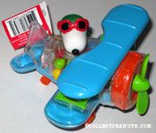 Flying Ace in Blue Bi-plane Candy Container