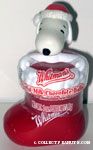 Snoopy in Red Christmas Stocking Chocolate Ball Candy Container