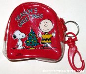 Snoopy & Charlie Brown by Christmas Tree Candy Purse