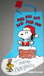 Santa Snoopy in Chimney