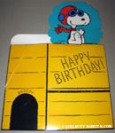 Flying Ace 'Happy Birthday' doghouse shaped gift box 