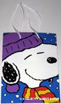 Snoopy wearing winter clothing with snowflakes Gift Bag