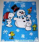 Snoopy & Woodstocks building a snowman Gift Bag