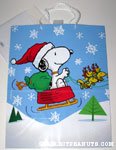 Santa Snoopy with sleigh drawn by Woodstocks Gift Bag
