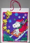 Snoopy on sleigh driven by Woodstocks