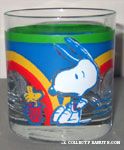 Snoopy and Woodstock glass