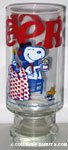 Snoopy Flying Ace and Woodstock toasting with Root Beer 'Cheers!' Glass