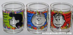 Peanuts Gang glass tumblers