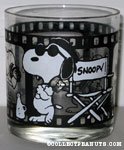 Snoopy Film Reel glass