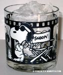 Snoopy Film Reel glass