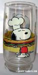 Snoopy and Woodstock glass