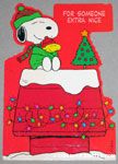Snoopy & Woodstock Christmas Greeting Card