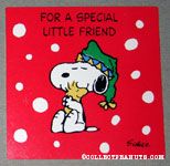 Snoopy hugging Woodstock gift tag