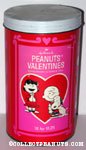 Peanuts Valentines Round Cardboard container