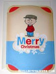 Vintage Charlie Brown in winter apparel 'Merry Christmas' Card