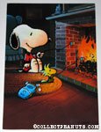 Snoopy & Woodstock roasting Marshmallows Greeting Card