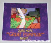 It's the Great Pumpkin, Charlie Brown Lenticular Halloween Greeting Card