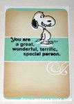 Snoopy 'Special Person' Greeting Card