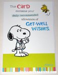 Doctor Snoopy & Woodstock Get Well Soon Greeting Card