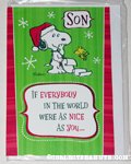 Snoopy & Woodstock 'Son' Christmas Card