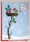 Woodstock in nest Christmas Card