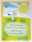 Snoopy & Woodstock Sunbeams Greeting Card
