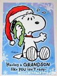 Snoopy 'Grandson' Christmas Card