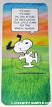 Snoopy dancing Leap Year Greeting Card