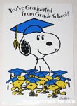 Snoopy & Woodstocks Grade School Graduate Greeting Card