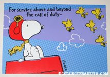 Snoopy Flying Ace & Woodstocks Greeting Card
