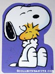 Snoopy hugging Woodstock Greeting Card