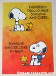 Snoopy & Woodstock Encouragement Greeting Card