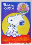 Snoopy & Woodstock Thinking of You Greeting Card