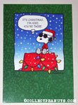 Joe Cool on Doghouse Christmas Card