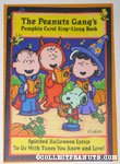 Peanuts Gang Pumpkin Carols Halloween Greeting Card