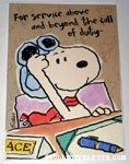 Snoopy Flying Ace Greeting Card