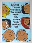 Peanuts Gang Birthday Greeting Card