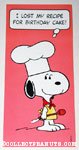 Snoopy Chef Birthday Greeting Card