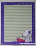 Snoopy writing at Typewriter