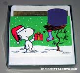 Snoopy giving gift Christmas Cards