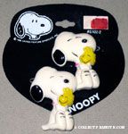 Snoopy hugging Woodstock Barrette